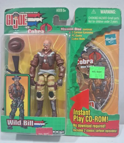 Gijoe lacrado wild Bill com CD rom comandos em ação 