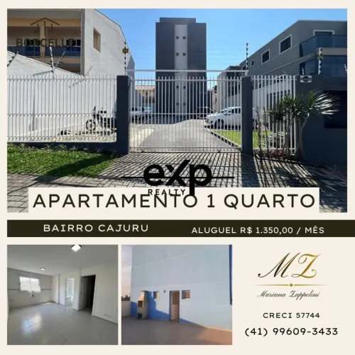 ALUGO APARTAMENTO DE 1 QUARTO NO CAJURU
