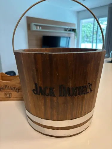 Balde madeira e alumínio da Jack Daniels 