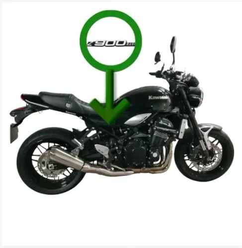 KAWASAKI Z900RS - par de adesivo 3d lateral embaixo do banco - Original z 900 rs