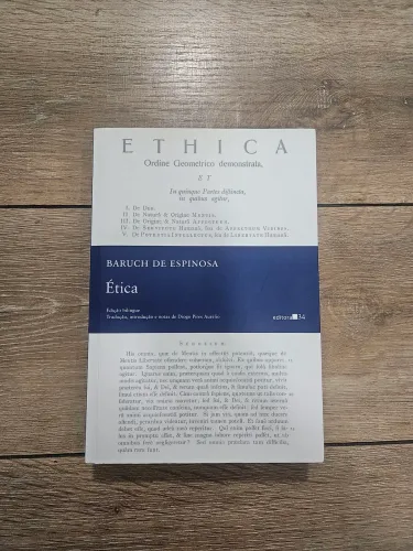 BARUCH DE ESPINOSA semi novo <br><br>editora 34<br><br>Ética