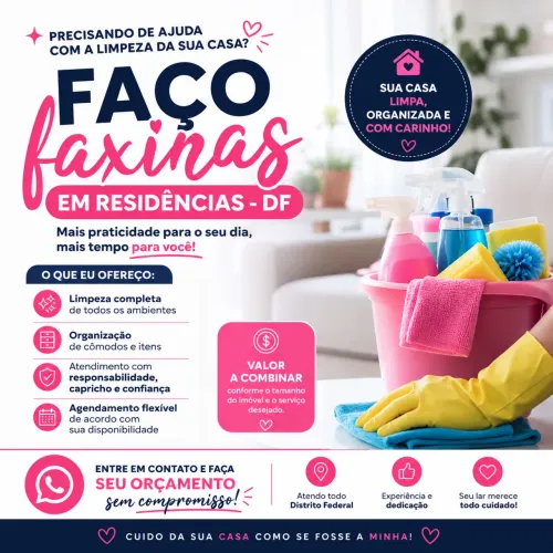 Faxinas, diárias e etc