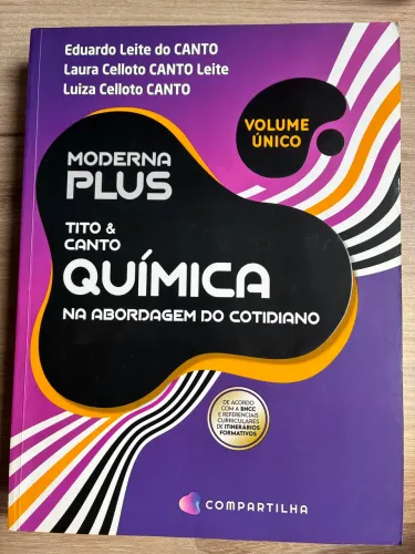 Moderna Plus Química 1° Edição Volume Único + complementares