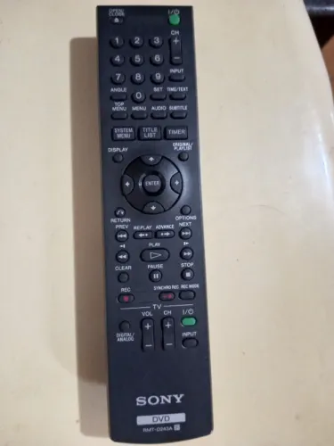 Controle Remoto RMT-D243A Para Gravador de DVD Sony