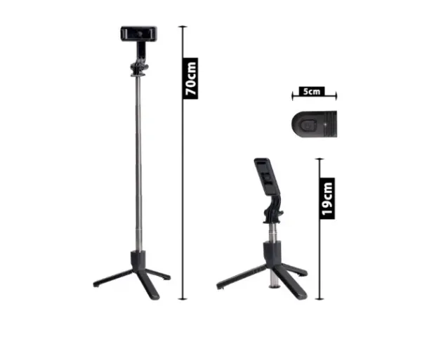 MINI BASTÃO DE SELFIES 70CM OR-1678
