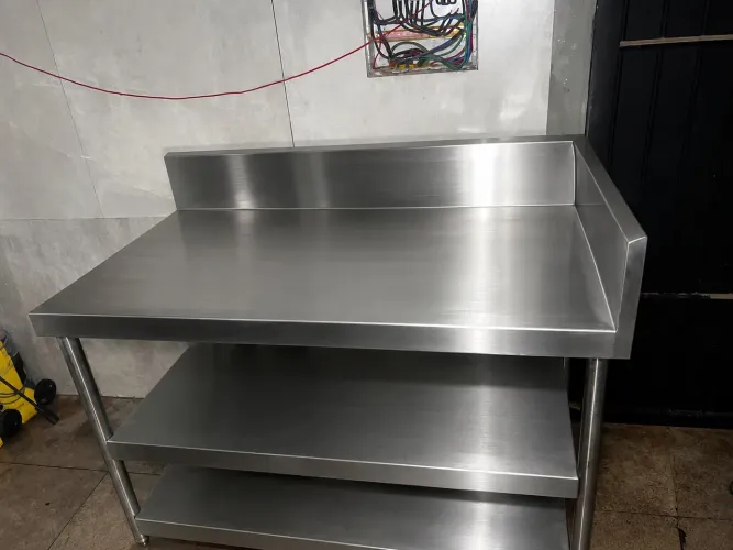 Mesa manipulação qualidade supreendentemente inox espesso