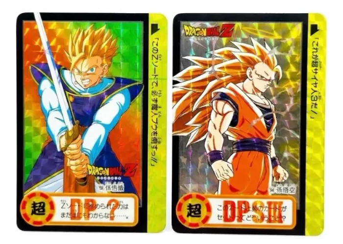 Cartas Dragon ball Carddass Goku e Gohan