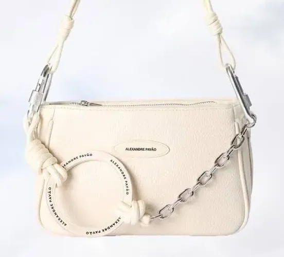 Bolsa Shouder Bag Off White Alexandre Pavão + Pool + Riachuelo / Nova / Bolsinha Creme