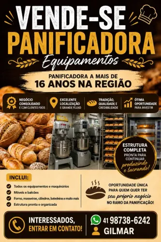 Vende-se panificadora montada 