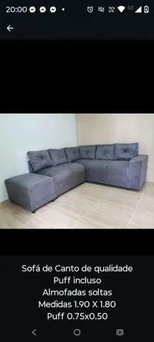 LINDO SOFÁ DE CANTO COM 3 PEÇAS APENAS R$ 990 E VC SÓ PAGA NA ENTREGA DEPOIS DE RECEBER.