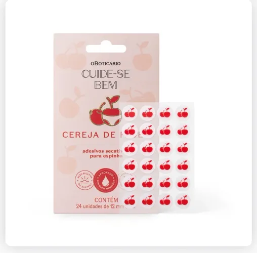 Adesivo secativo de espinhas cereja de fases