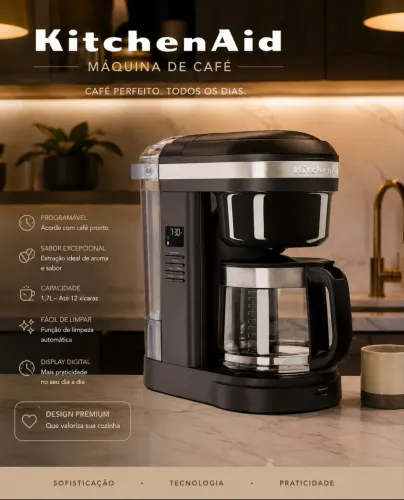 Cafeteira KitchenAid Inox ? Nova na Caixa, Nunca Utilizada ?