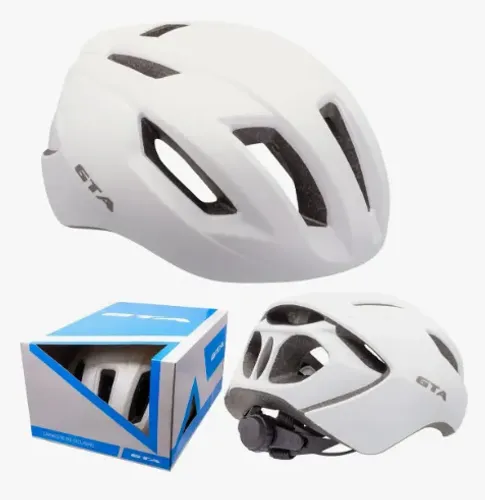 Capacete Ciclismo Gta Inmold Road Rider 14f Branco Tamanho M 54-58