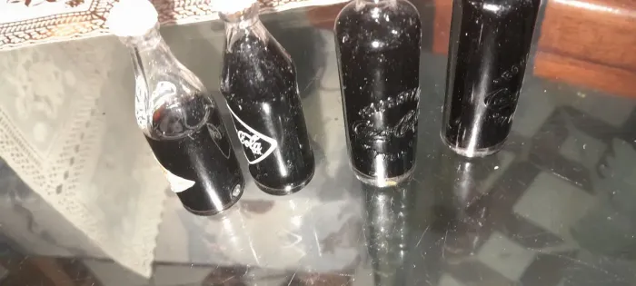 Reliquia 4 minigarrafinhas antigas coca cola