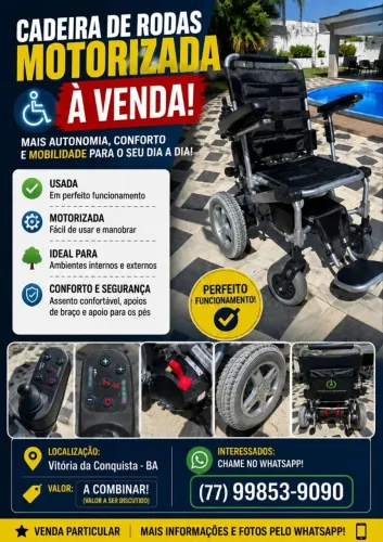VENDO CADEIRA DE RODAS MOTORIZADA DIVINITÀ