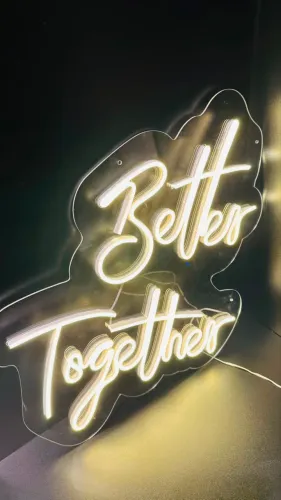 Letreiro Better Together