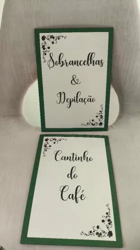 Plaquinhas para Studio
