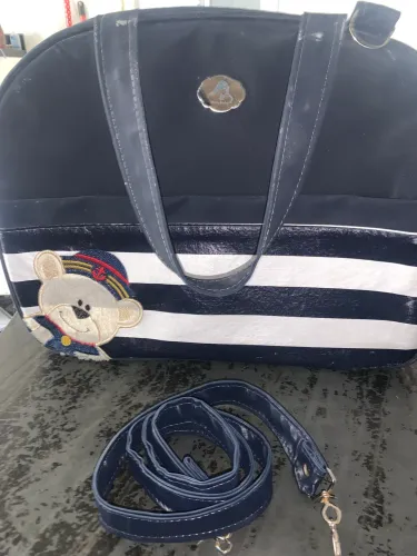 Mini berço e kit bolsa maternidade menino
