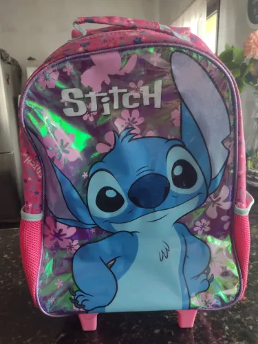 Mochila de rodinhas Stich feminina