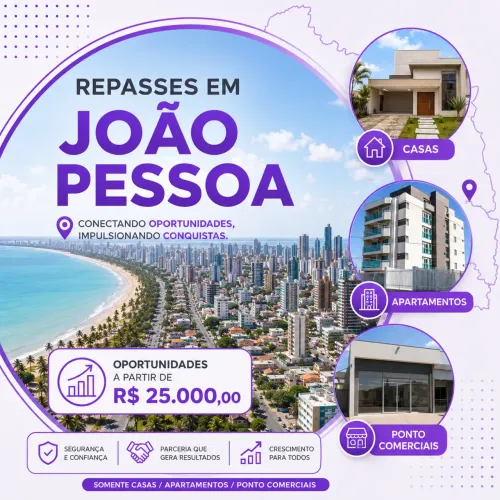 Repasses de imóveis em João Pessoa
