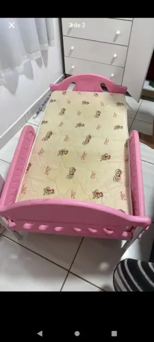 Berço e cama infantil dois em um