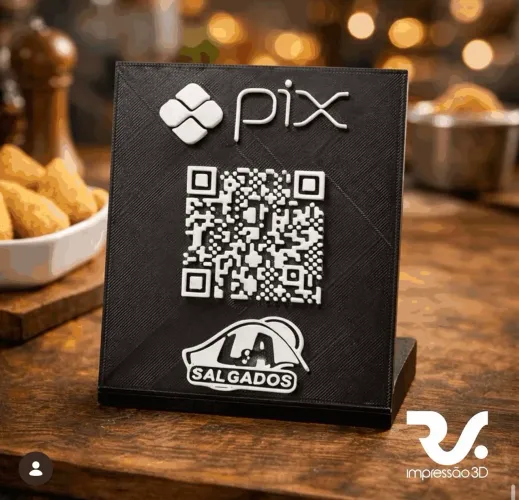 Placa Pix impressão 3d