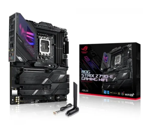 Placa Mãe Asus Rog Strix Z790-E Gaming WIFI, Intel LGA 1700, ATX, DDR5, 90MB1CL0-M1EAY0