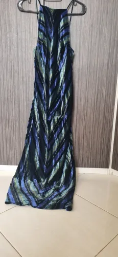 Vestido de veludo Longo Estampado - Elegante e Sofisticado ?