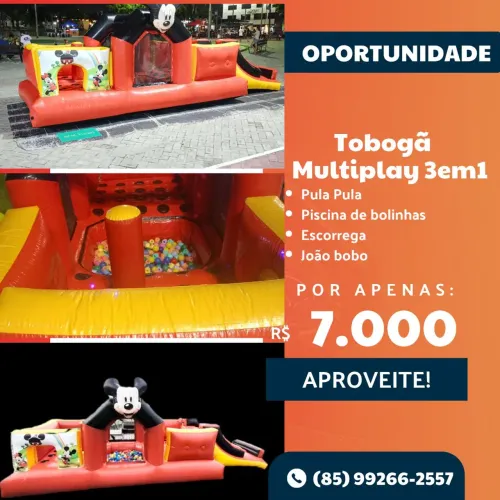Tobogã do Mickey 3em1