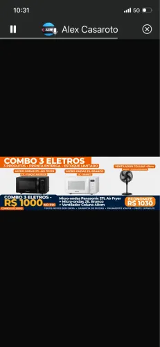 Oportunidade 4 itens 1000 reais