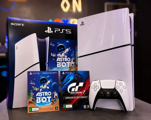 Playstation 5 Slim Digital, NOVO, LACRADO com nota fiscal e garantia