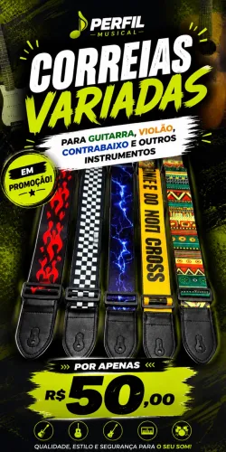 Correia para violão guitarra contrabaixo variadas
