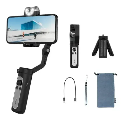 Hohem iSteady V2 Gimbal - 3 Eixos + Hohem RS01 Selfie Stick Tripé com Controle - NOVOS