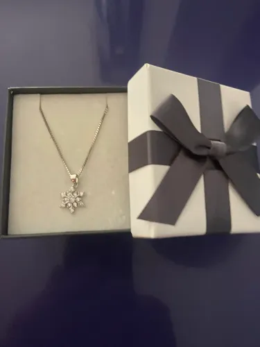 Tesoura de Cozinha Profissional e Corrente de Prata com Pedrinhas de Cristal