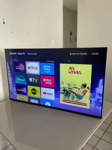 Tv Smart 43 Polegadas Semp TCL Roku Borda Infinita 