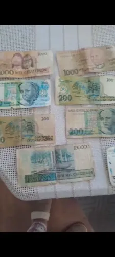 Notas antigas dinheiro