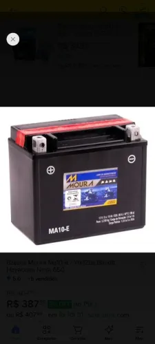 Vendo Bateria Original Moura 10 Amperes