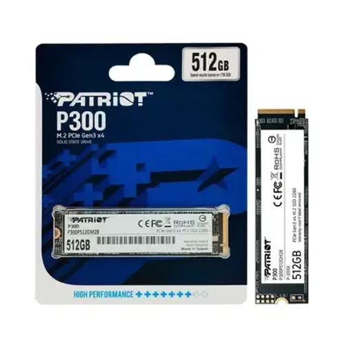 SSD 512GB Patriot P300 M.2 2280 PCIe 3x4 NVMe 1.3