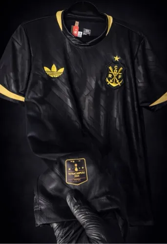 Camisa Flamengo 2026 Preto/Dourado 3D Premium