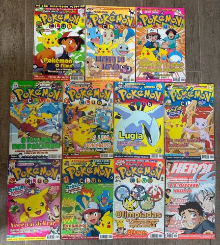 Lote Revistas Pokémon Club + Herói 2000