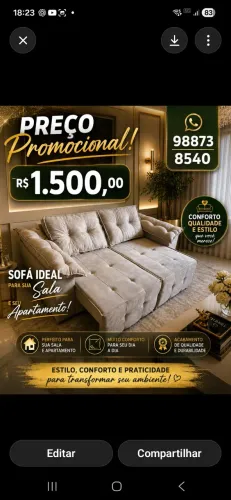 Sofá retrátil