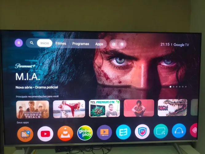 Smart TV 65 Philco 4K Google TV QLED PTV65G3BGTSSBL televisão
