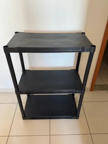 Estante prateleira multiuso organizadora plástico com 3 prateleiras reforçado.
