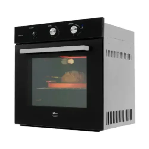Forno a Gas de Embutir Fischer Infinity 78l com Grill Preto 220v