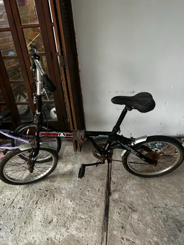 Bicicleta dobrável preta