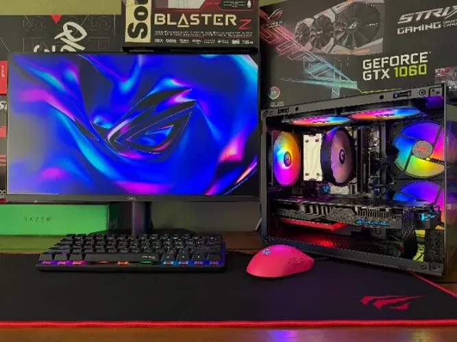 PC AMD Ryzen 7-5700G B450M 16gb DDR4 M2-NVMe 500gb GTX-1060 Strix 6gb