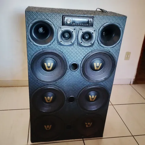Caixa De Som Ativa 6x10 Bluetooth Automotiva Modulo 800w Rms