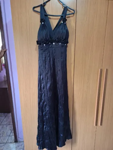 ? Vestido Longo Preto Elegante - Festa / Evento