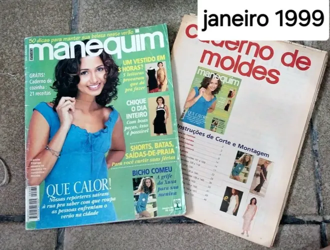 Revista manequim antiga 