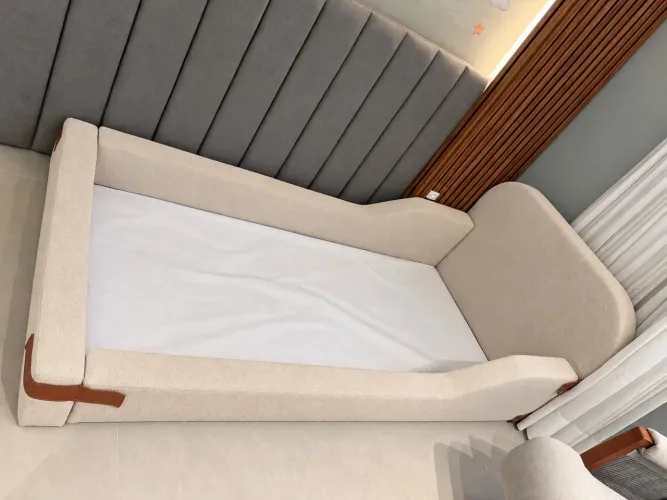 Cama Montessoriana Solteiro Infantil Almofadada Mavi